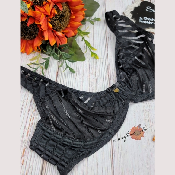 🆕️Sam Edelman Chevron Striped Full Coverage Bra - Picture 4 of 11